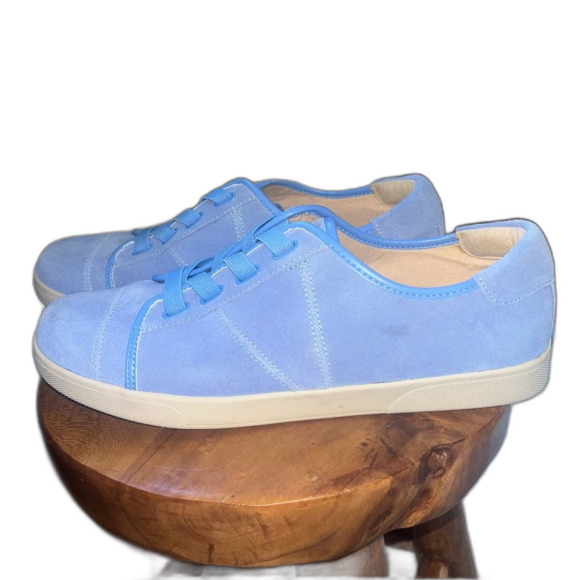 Vionic Blue Suede Sneakers Womens 9 - Picture 3 of 6